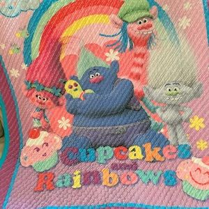 Trolls chenille throw blanket